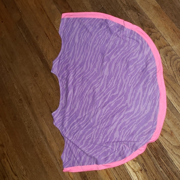 Justice cold shoulder shawl type top sz 8/10 - Picture 3 of 4